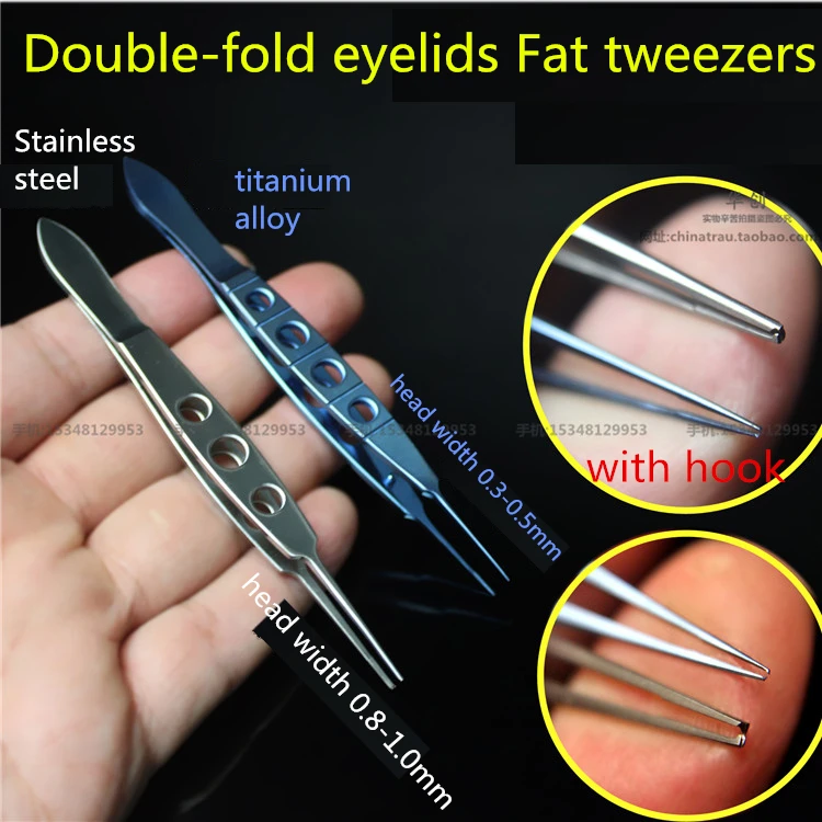 medical Korea Double-fold eyelids surgical instrument Suture needle line Fat tweezer scissor forcep Cosmetology plastic tool kit