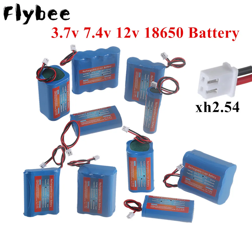 3,7 В 7,4 В 11,1 В 12 В 18650 10000 мАч с проводами Литий-ионный аккумулятор с печатной платой для Bluetooth-динамика Солнечные фары