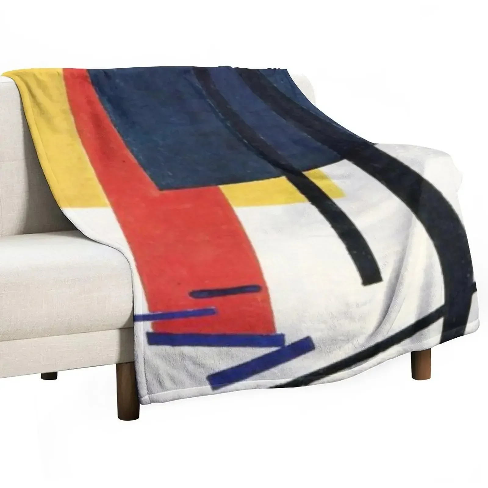 

Suprematism 1915 by Kazimir Malevich - Favourite Artists Collection Throw Blanket Plaid on the sofa Plaid decorative Blankets