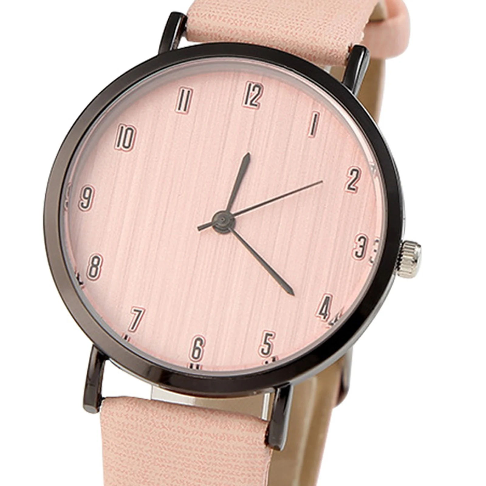 ساعة يد نسائية أنيقة، ساعة يد أنيقة بنمط الحبوب الخشبية، مادة متينة وعملية، هدية مريحة للاستخدام اليومي