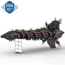 MOC Game Vengefuled Glorianaed Class Battleship Model Building Blocks Set Weapon Warship MOC-161010 Aldult Bricks Toys Gift