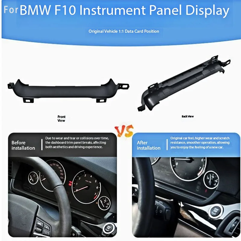 

Suitable for BMW 5 Series F10 F11 F18 520 525 535 Left-hand/Right-hand Drive Center Console Dashboard Trim Replacement Parts
