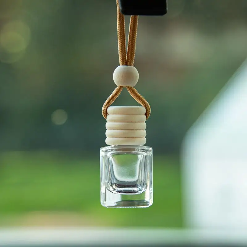New 1Pcs Car Essential Oil Diffuser Fragrance Air Freshener Scent Perfume Bottle Ornament Small Round Cap Empty Bottle Pendant - view 5