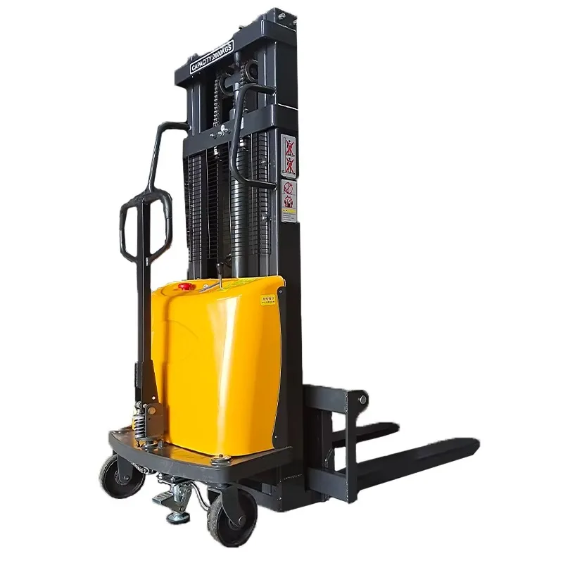 

Self-loading stacker Semi-electric self-lifting stacker Portable self-loading forklift