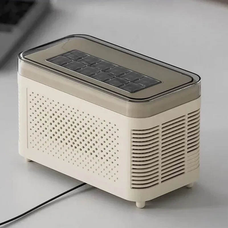Retro Countertop Ice Maker Machine Automatic Square Ice Cube Maker Portable Mini Ice Machine for Home Office