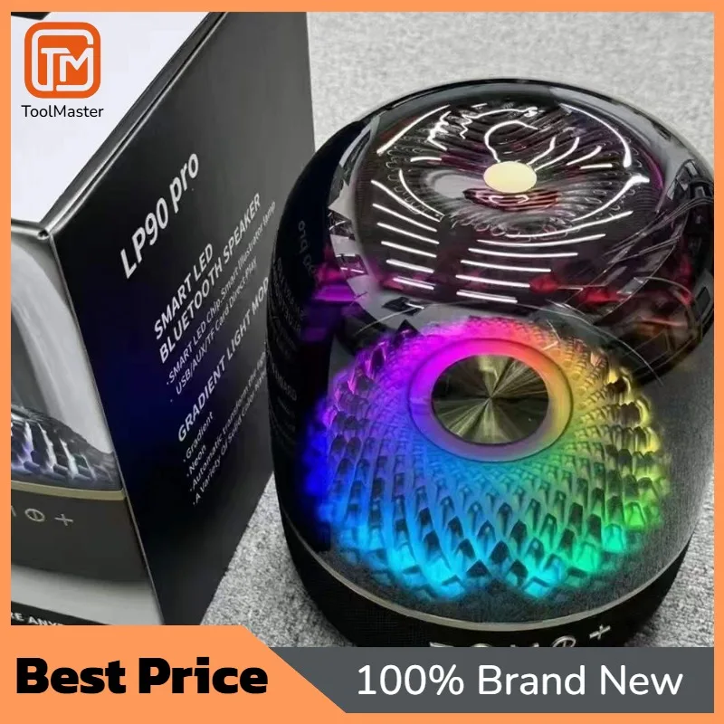 [Hot Sale]LP90PRO Smart LED Bluetooth Speaker Subwoofer With Deep Full Bass HIFI Stereo Surround Desktop Computer Soundbox With
