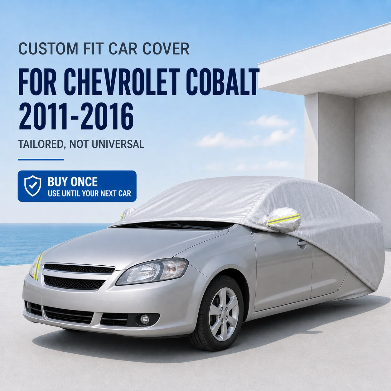 For Chevrolet Cobalt 2011-2016 Exterior Car Cover Custom Fit Car Sun Protector Waterproof Dustproof Car Outdoor Protection
