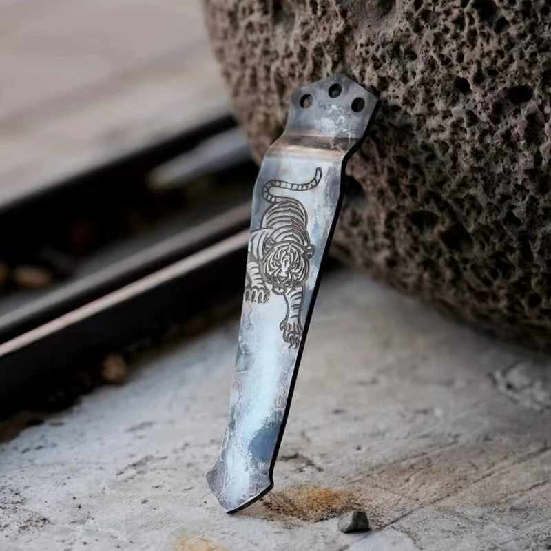 

Карманный зажим с 3 отверстиями и крестом из стали с рисунком тигра для Benchmade Emerson ZT