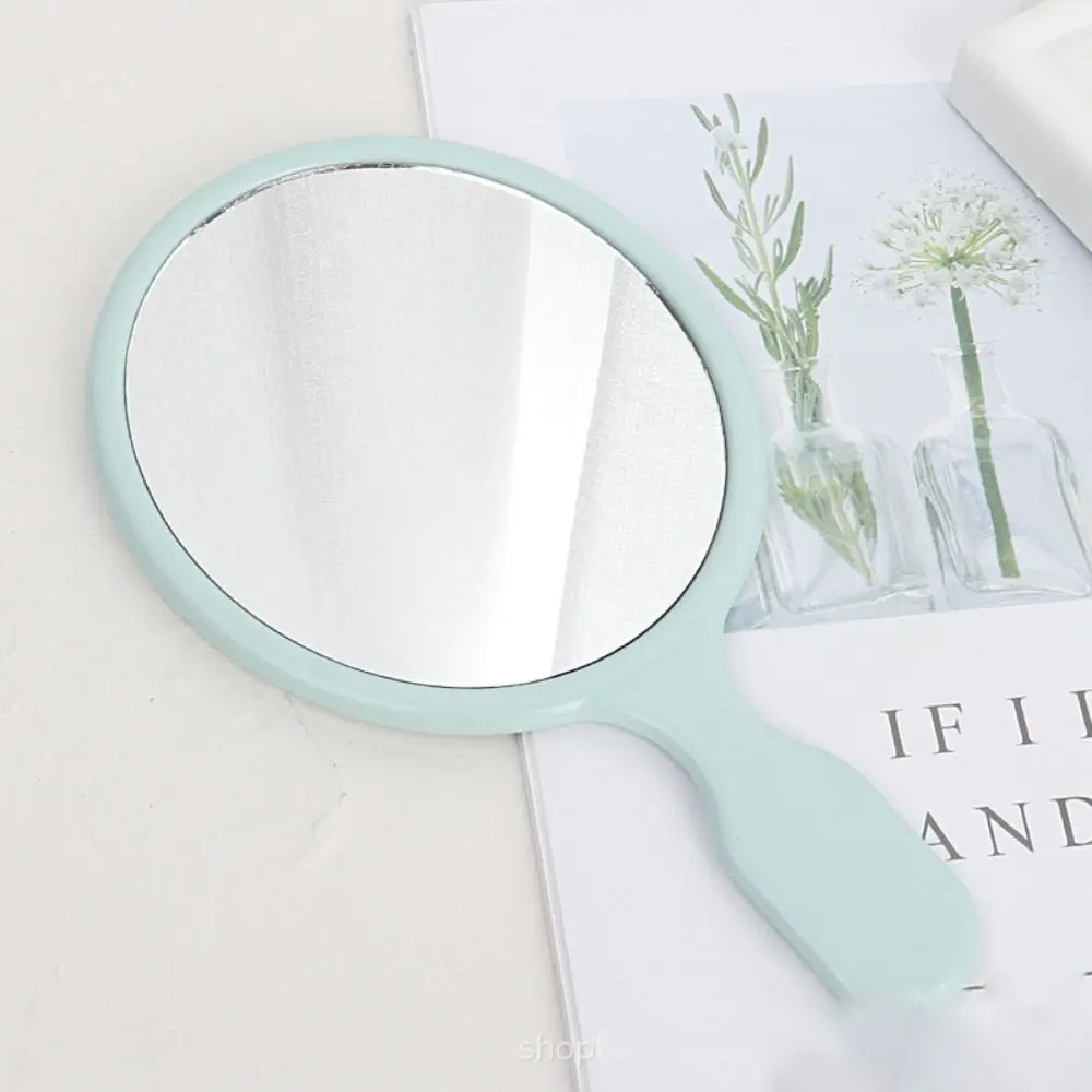 Portable Cute Oval-shaped Makeup Mirror High definition Exquisite European Handheld Mirror Small Beauty Mirror Woman
