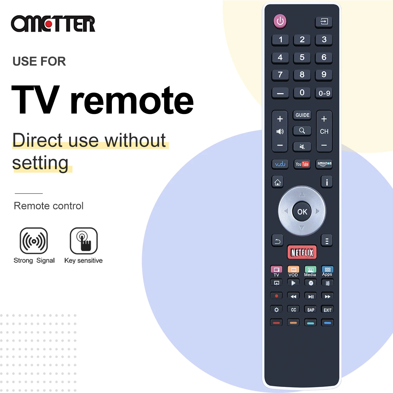 EN-33927A для Hisense Smart LED TV Remote Control H7 55H7G 50H7G