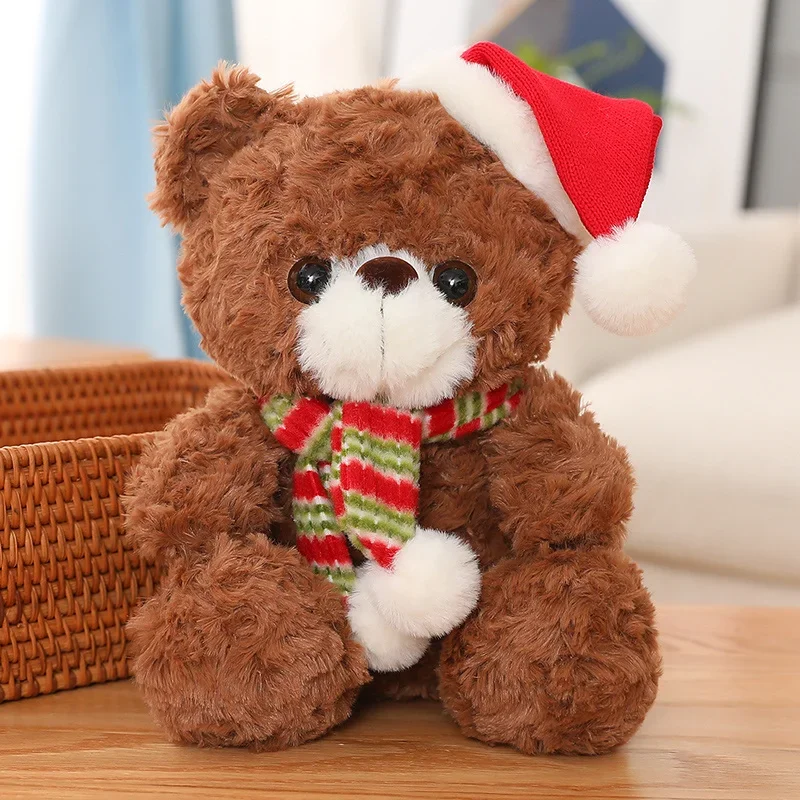 Teddy Bear Cute Plush Toy Christmas Bear Rag Doll Children's Pillow Gift Girl