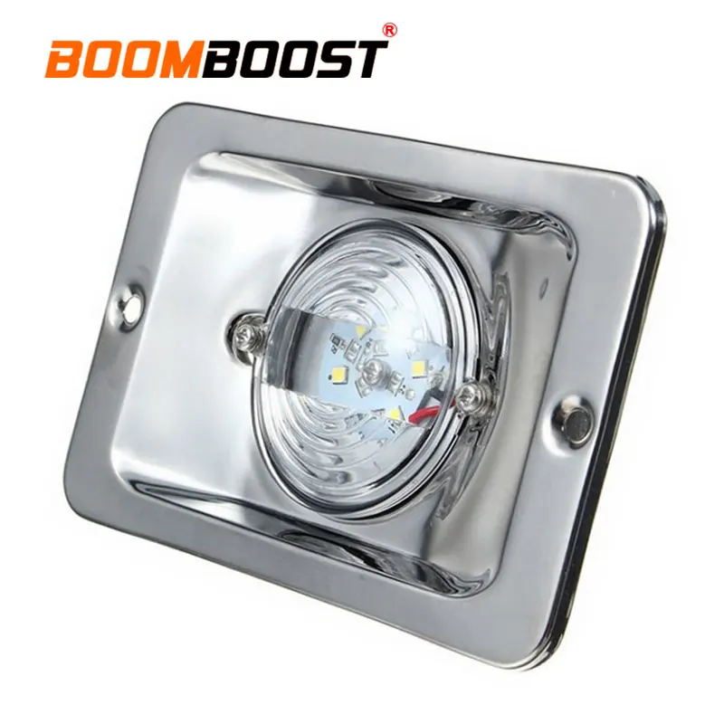 

Морской светодиодный кормовой фонарь 12В DC, белый, квадратный, из нержавеющей стали, IP66, водонепроницаемый, навигационный светильник для лодок