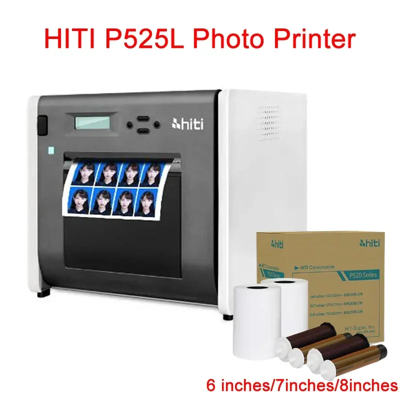 HITI-YMCO P520L Photo Printing Machine, Heat Sublimation Type Photo Printer, Updated Version, P525L