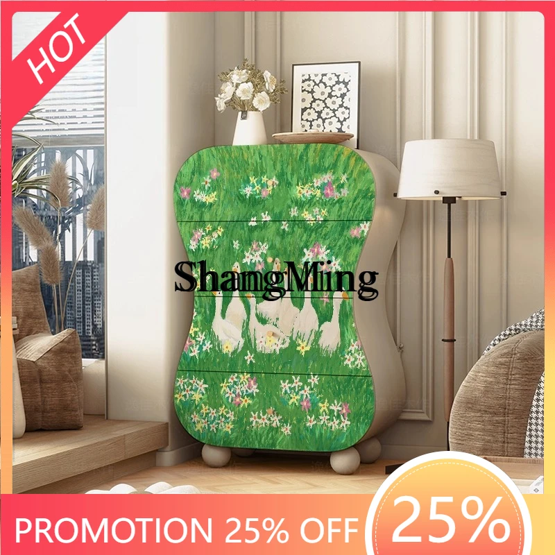 

SM new fresh duckling solid wood four-chest cabinet large capacity multi-layer storage drawer storage cabinet