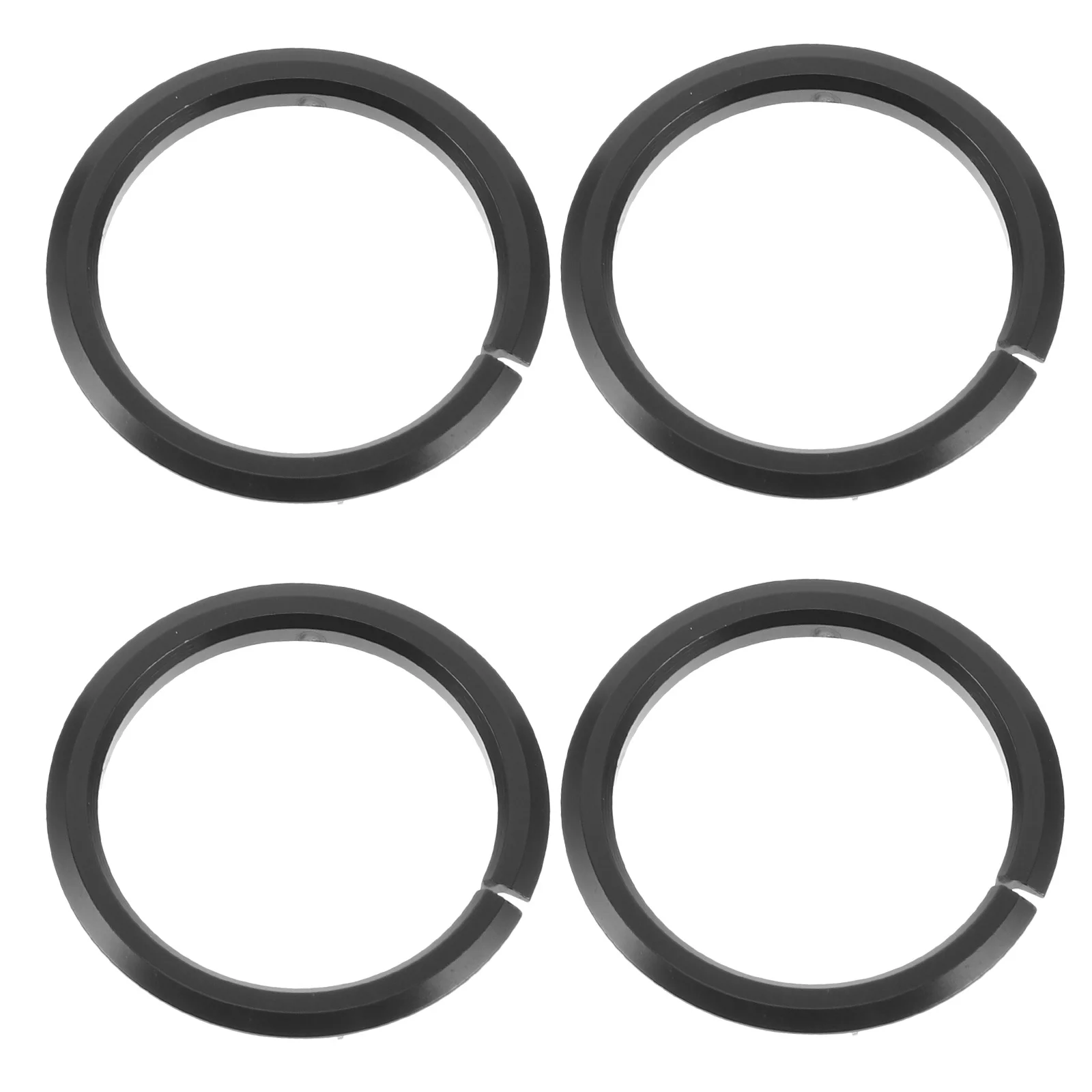 

4Pcs Bicycle Headset Base Ring Alloy Spacer Aluminum Tapered Fork Adapter Road Mountain Bike Front Fork Crown Races Open Design