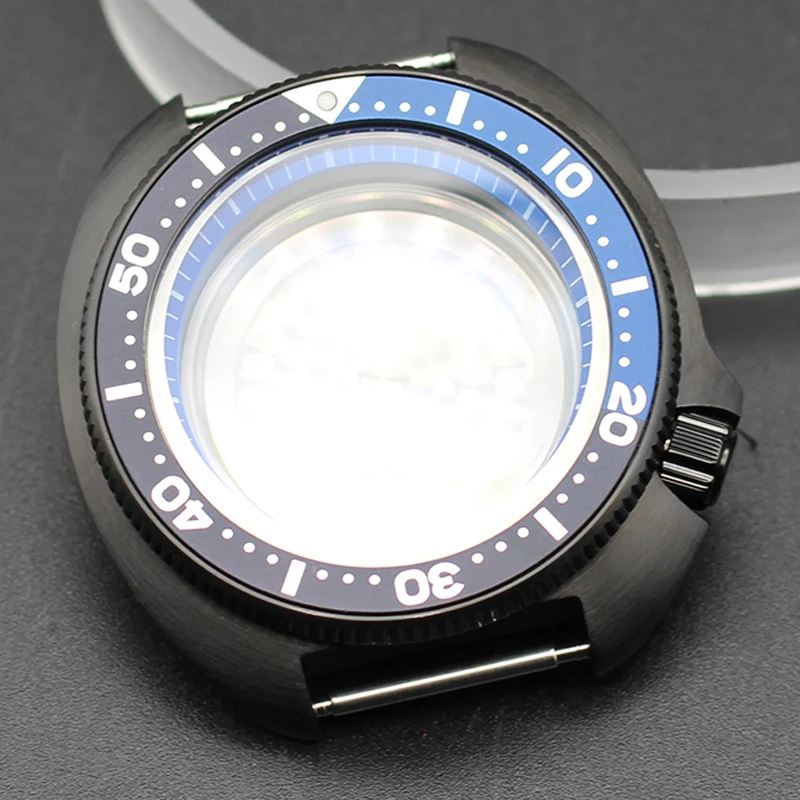 44mm High Quality Watch Case Tuna Case Mod SKX 007 013 6105 Stainless Steel For Seiko Nh34 Nh35 Nh36 Nh38 Movement 28.5mm Dial