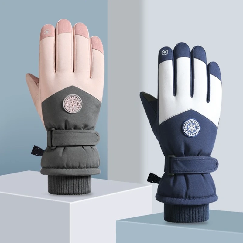Fleece - lined andthickenedskiglovescycling gearwaterproofcold - resistant, warm - keeping, touch - screen - enabled for couples
