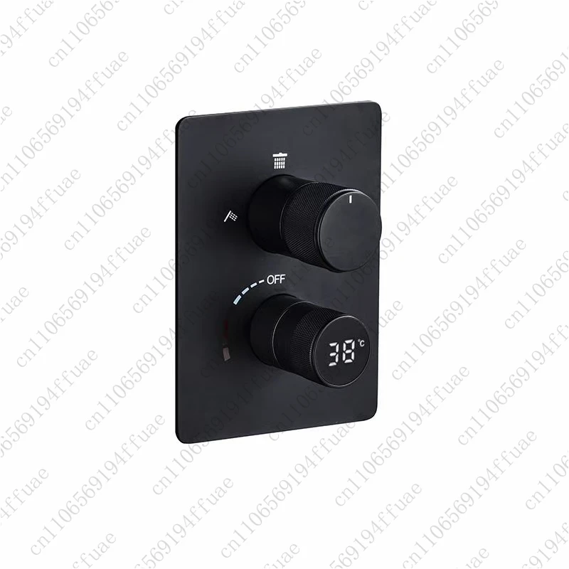 Shower Diverter New Brass Thermostatic Pressure-Balanced Mixer Valve With Matte Black Trim
