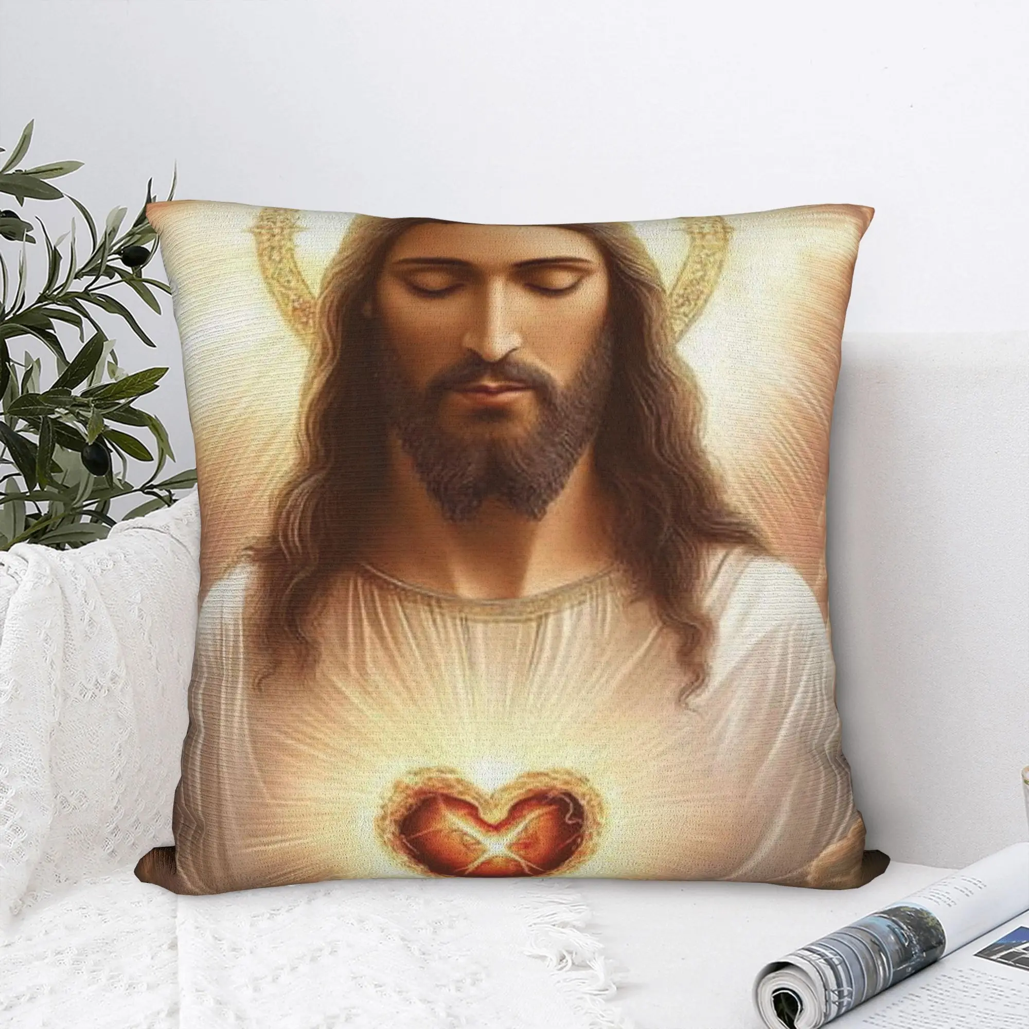Capa de almofada Cristo Jesus moda fronha para festa de casamento decoração de casa fronhas