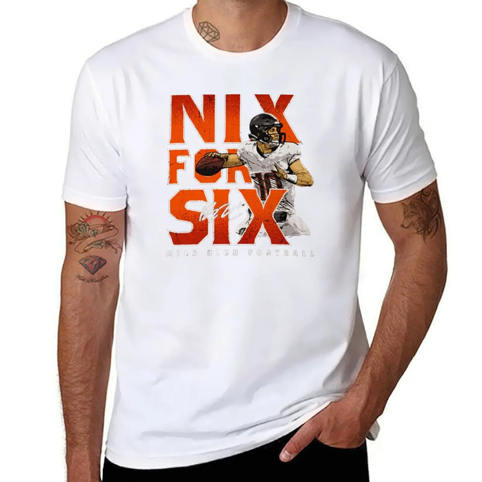 

Bo Nix For Six T-Shirt t shirt men 100% cotton luxury brand t shirt for man t shirts for man graphic tees T-Shirt