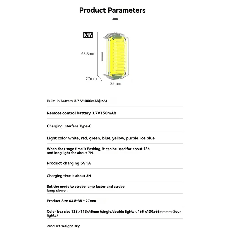 ABZW Wireless LED Drone Strobe Light For Motorcycle Car Bike 2.4G Remote Control Flash Warning Light Signal Light