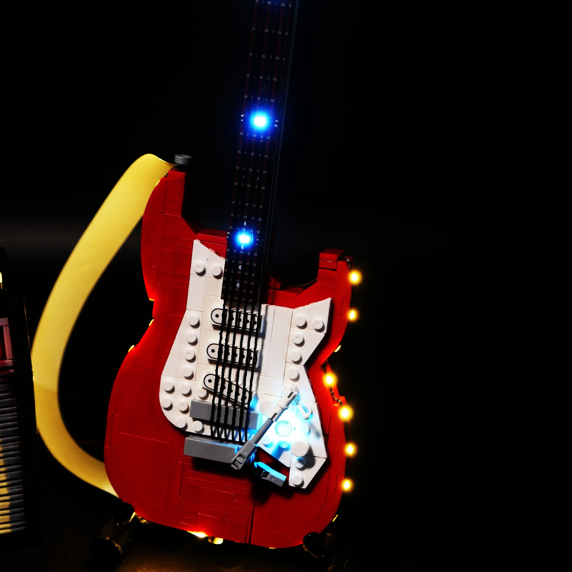 Not Included Building Blocks LED Light Kit For Fender Stratocaster 21329 DIY Toys Gift Only Lighting Set