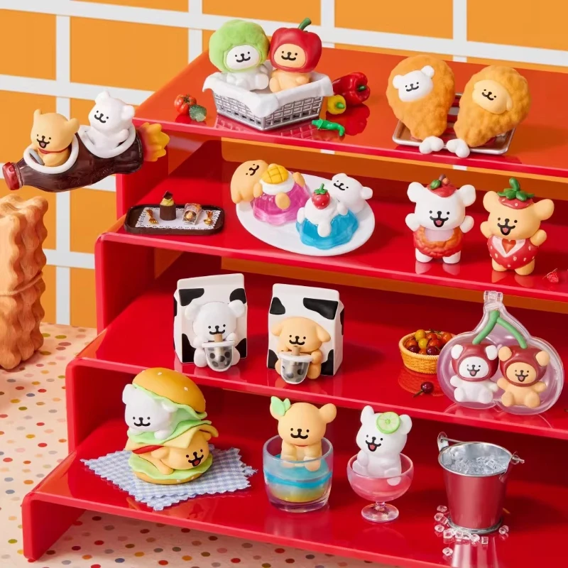 

Maltese Fast Food Restaurant Series Blind Box Line Puppy Peripherals Figure Doll Cute Desktop Ornament Toy Gift Fun Surprise Bag