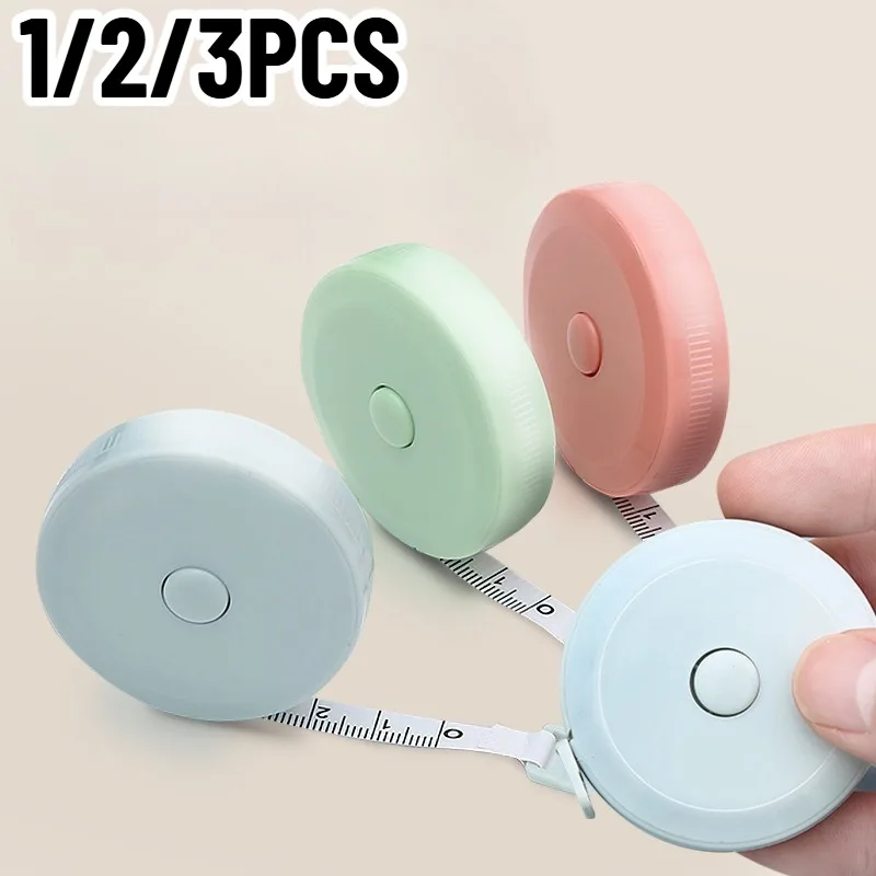 

1/2/3 шт. разноцветная двойная рулетка выдвижная мягкая рулетка инструмент для одежды инструменты для измерения окружности груди