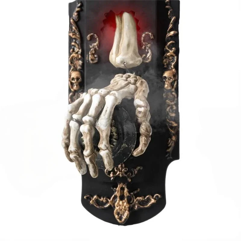 【Cavo USB-C】 Casa fantasma Halloween Divertente campanello Induzione Suono tattile Luce Serratura della porta Sistema audio Layout del sito