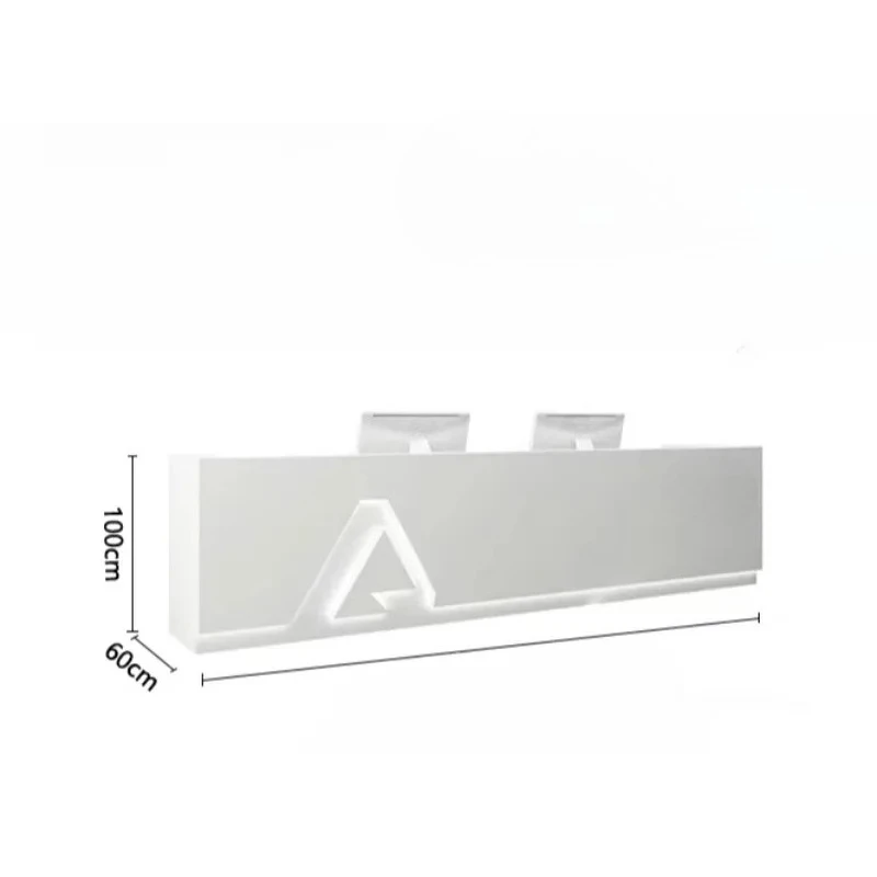 X35 Nordic Company Reception Desk Simple Modern Office Beauty Salon Checkout Page