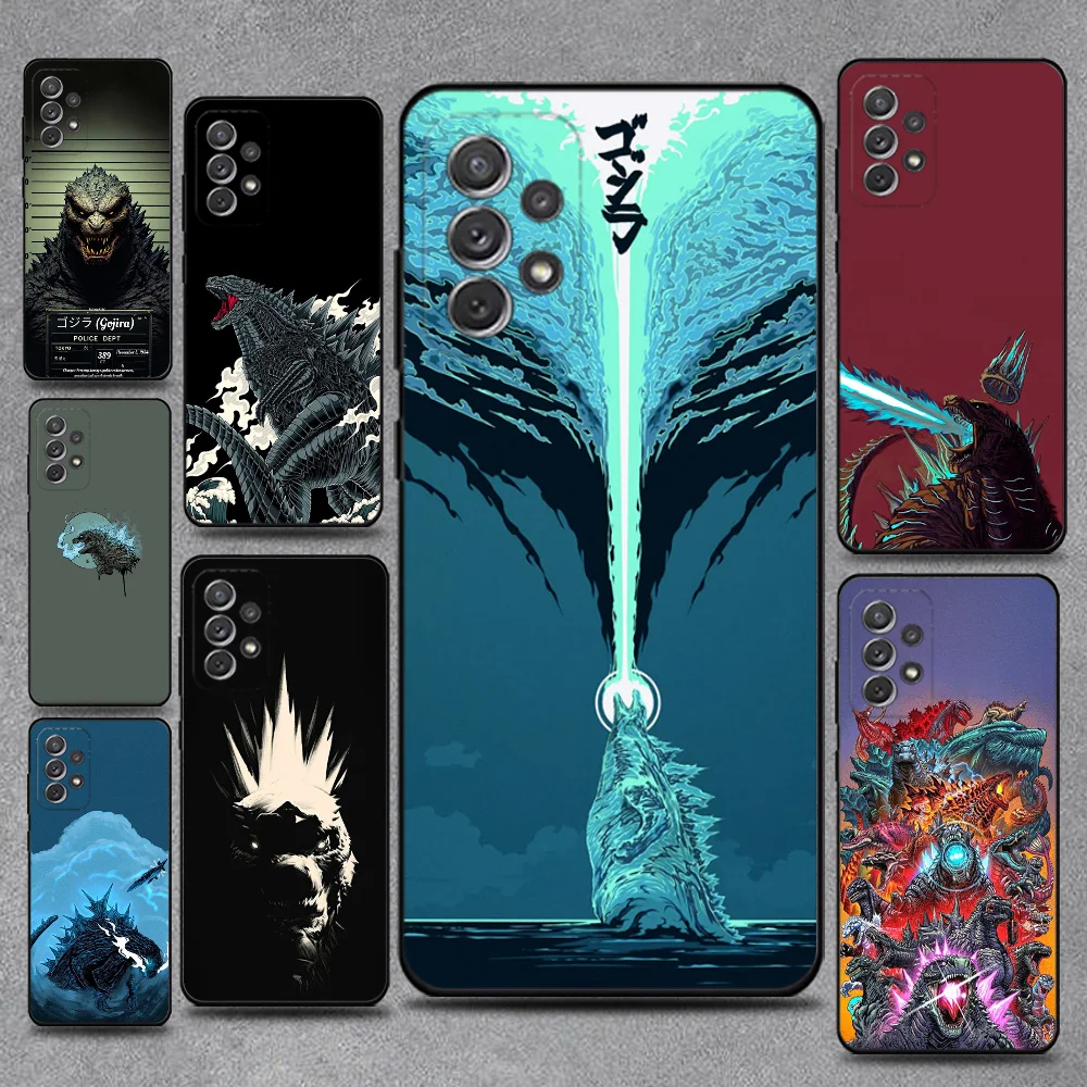 

Japan Monster-G-Godzillas Phone Case For Samsung S25,S24,S21,S22,S23,S30,Ultra,S20,Plus,Fe,Lite,Note,10,9,5G Black Cover