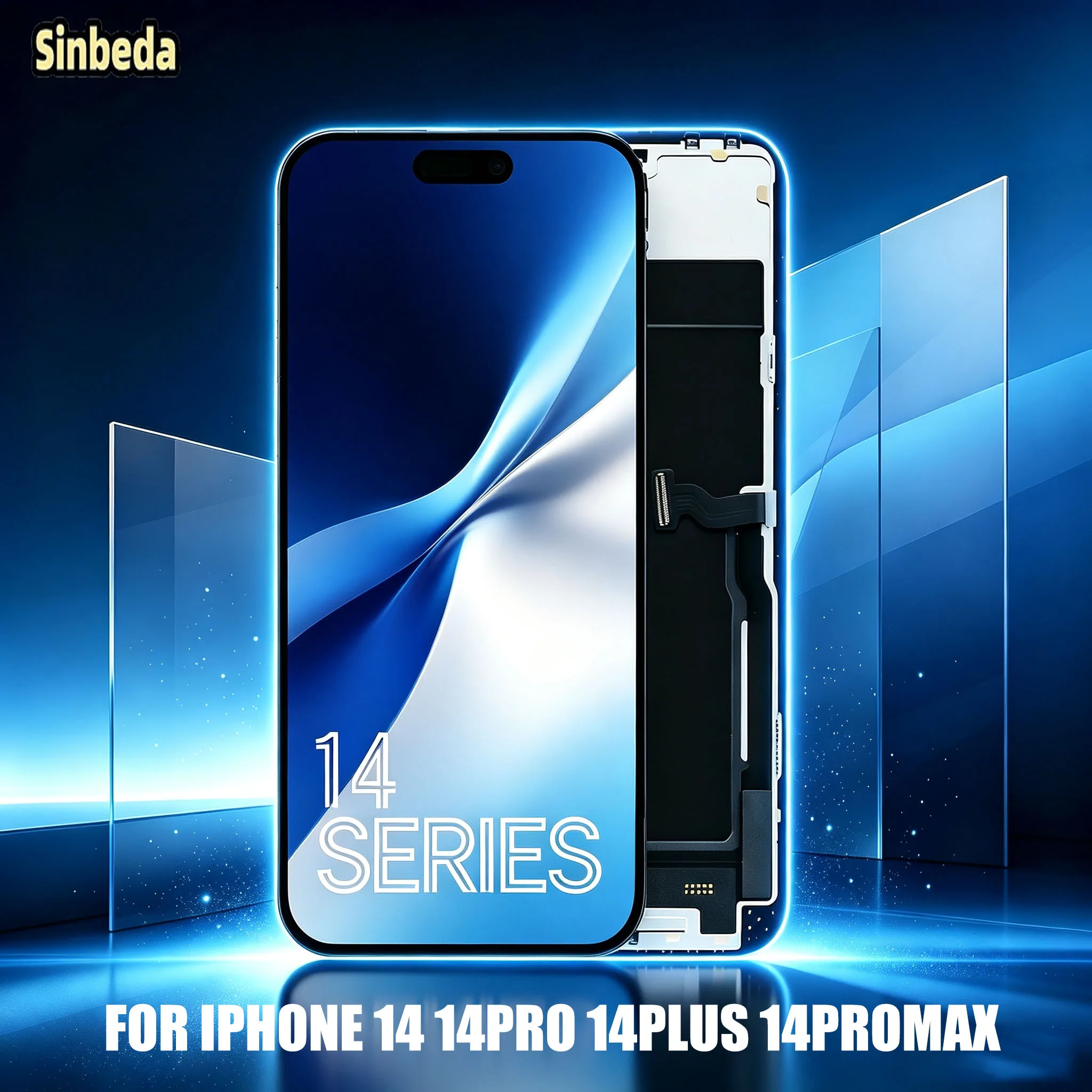 Complete Oled Incell Display For Iphone 14 14pro 14plus 14promax Replacement Screen For Iphone 14 Series With Repair Tool Kit