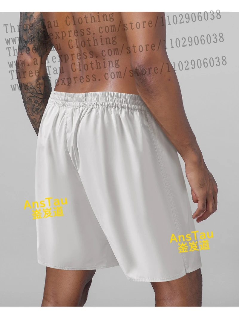 ملابس داخلية رجالية بزاوية مسطحة سراويل صيفية آرو مريحة بيجامة فضفاضة مزدوجة الصدر سراويل قصيرة بقصة ضيقة بأربعة زوايا #3