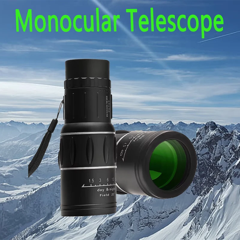 

Portable Monocular Telescope 40X60 HD ZOOM Powerful Long Range Telescope Hunting Sports Outdoor Camping Travel