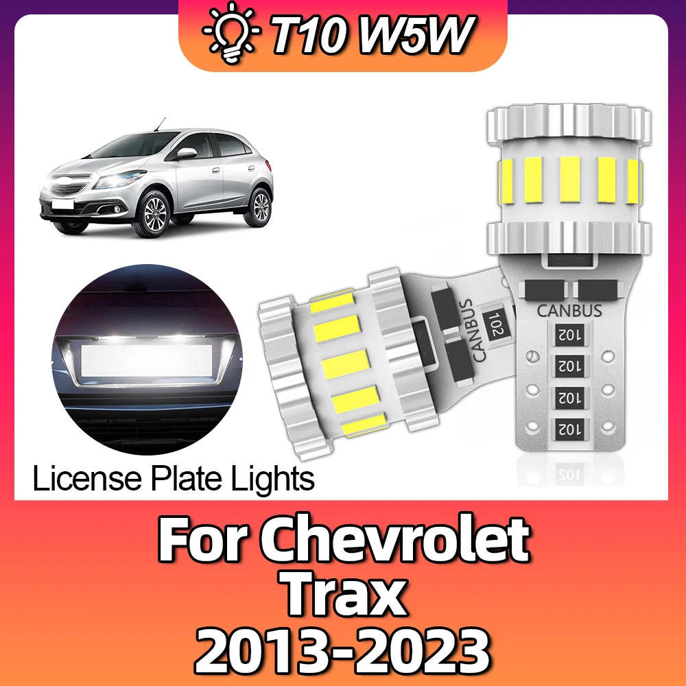 

T10 W5W LED Bulb 194 168 Led Canbus Car Interior Lights License Plate Lamp For Chevrolet Trax 2013 2014 2015 2016 2017 2018-2023