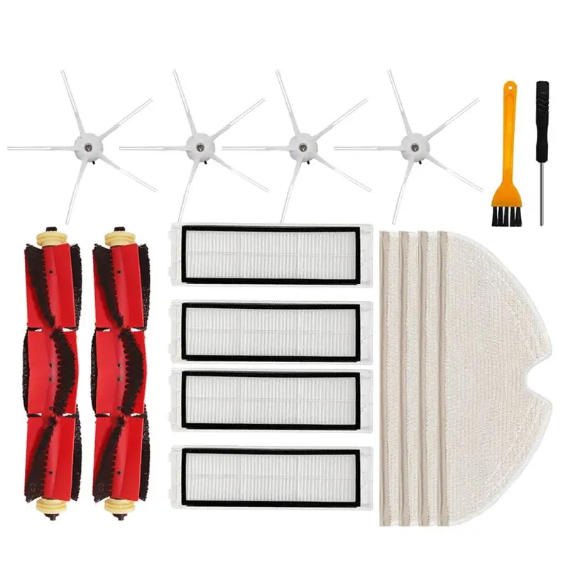 

Запасные части ABBZ для роботов-пылесосов Xiaomi Roborock S5 Max, S50, S55, S5, S6, S6 MaxV, S6 Pure, E4, E5: основная и боковые щетки, фильтры, насадки для влажной уборки