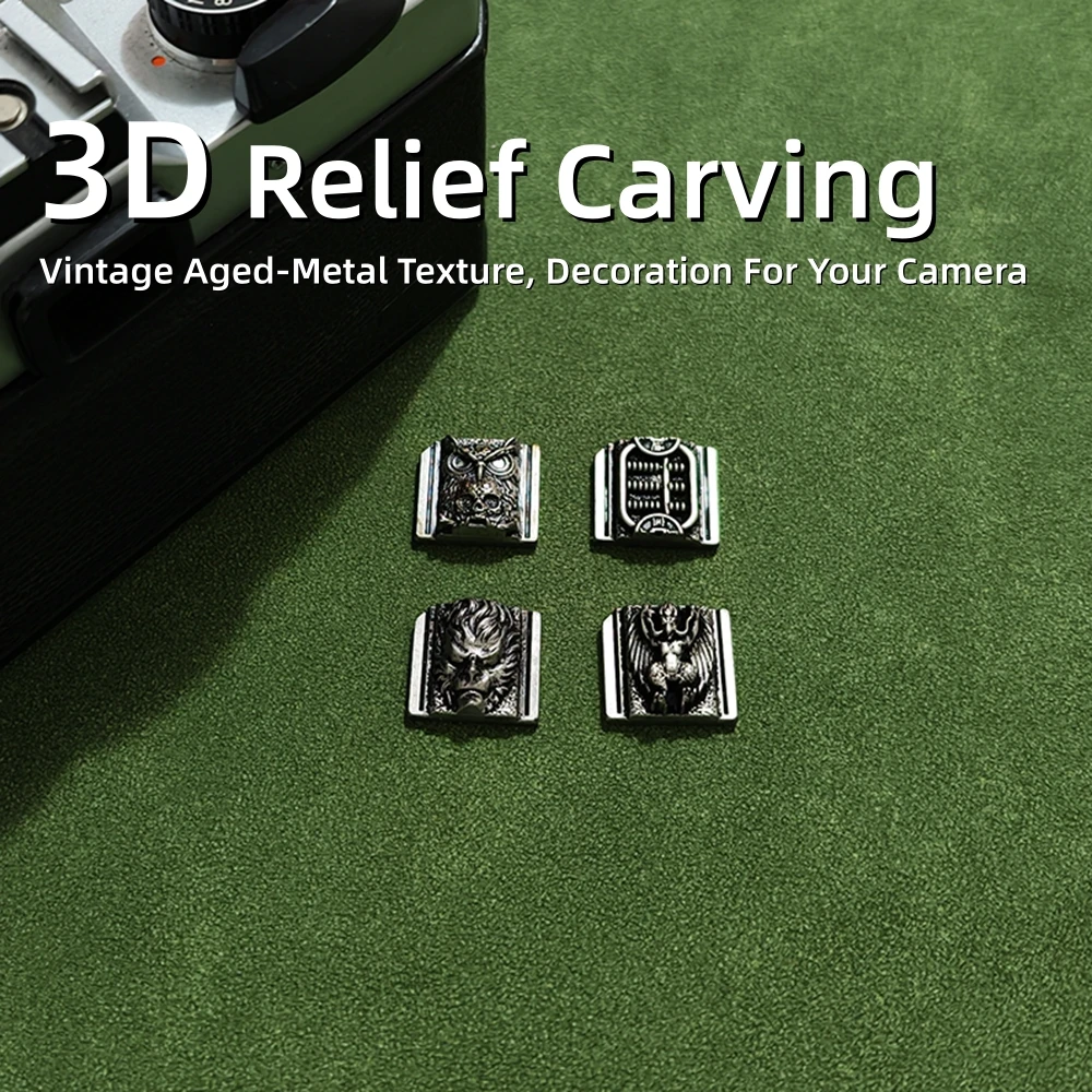 Handmade 3D Relief Camera Hot Shoe Cover Protector for Nikon Z30 Z50 II ZFC Zf Z6 Fuji XT5 X100V X100VI Leica Canon Accessories view 6