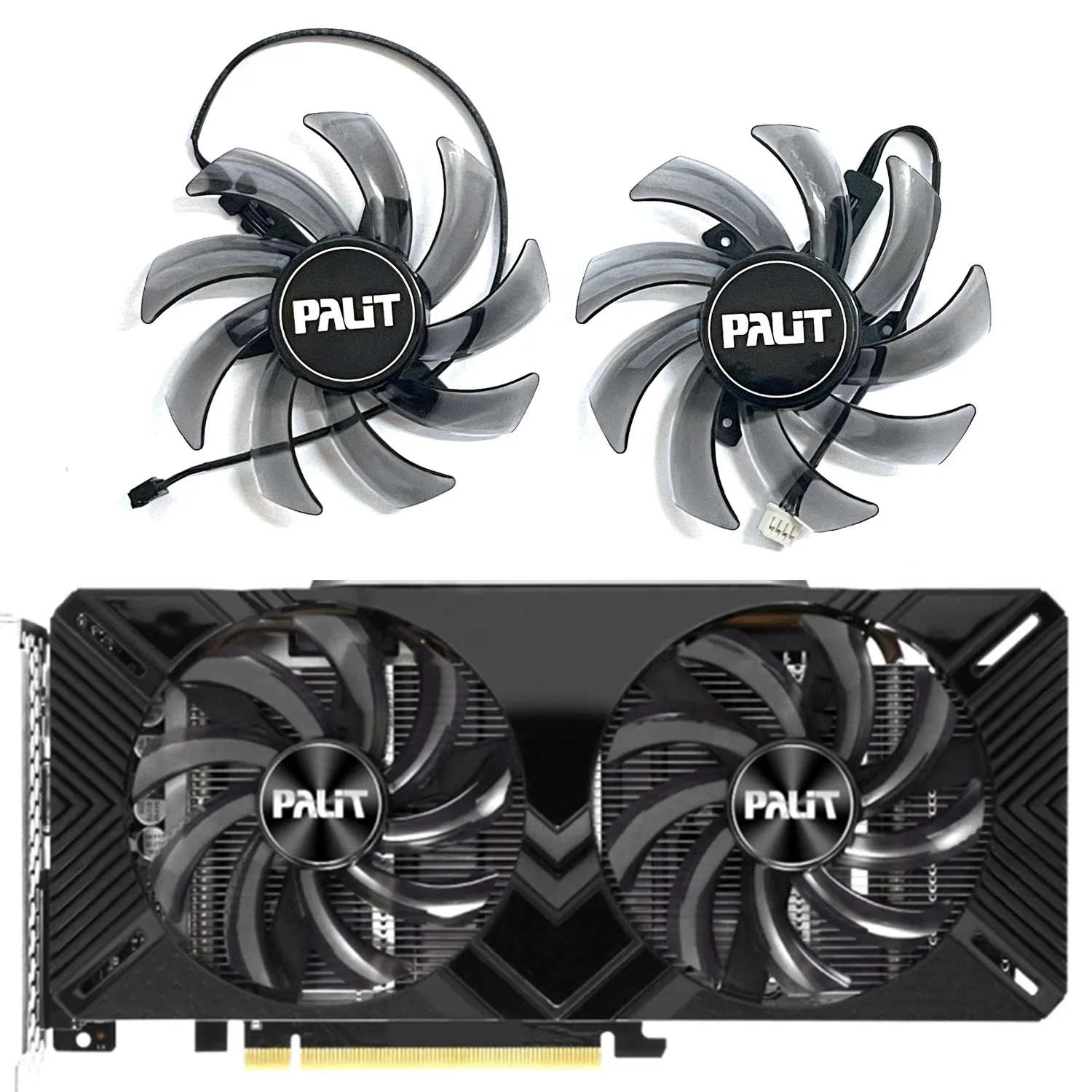 듀얼 비디오 카드 냉각 선풍기 GPU 쿨러, Palit Rtx 2060 2060 슈퍼 2070 GTX1660 1660TI 용, 85mm, 4 핀, DC 12V, 0.4A, GA91S2U, RTX2070