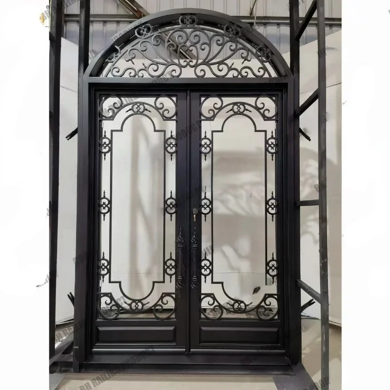 popular design wrought iron door decorative steel gate iron entry door wrought iron gate and fence