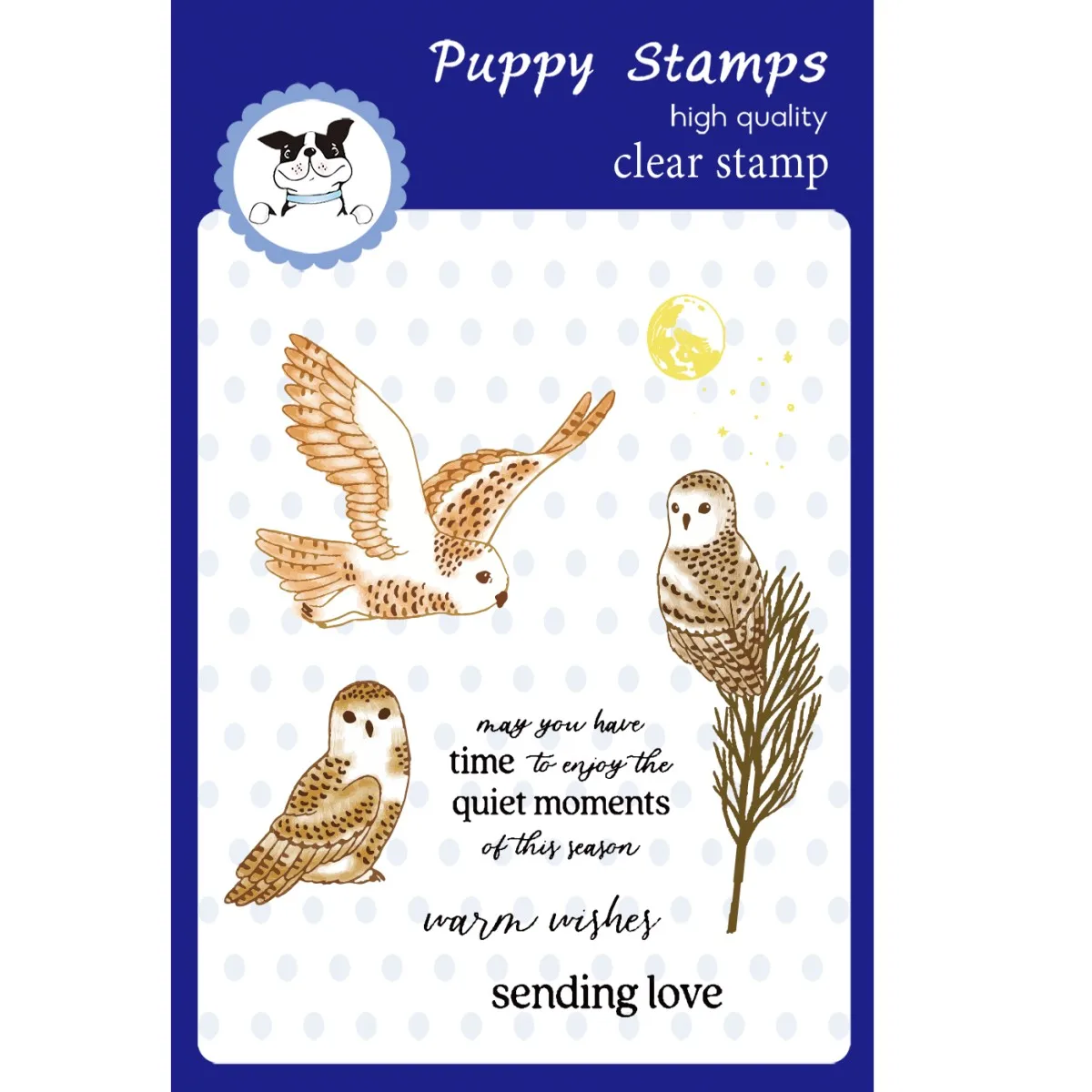 

PUPPY STAMPS Christmas Bird Clear Stamps Metal Cutting Dies For Decorating Scrapbook Diy Paper Card Album Mould Embossing Craft