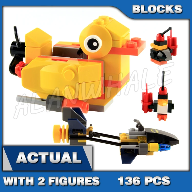 136pcs Super Fighter The Penguin Face off Speedy Scuba Vehicle Duck Boat 10225 Building Blocks toy Compatible With Model