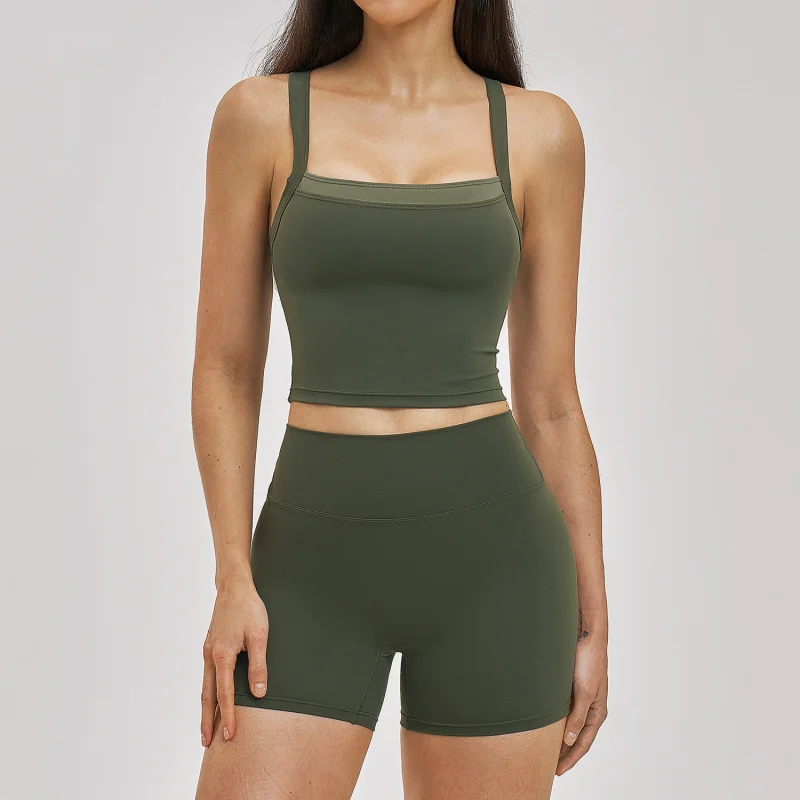 Yoga Sets Women Tracksuit 2 Pieces Workout Sets Yoga Short Sleeves High Waist Shorts Outfits Fitness Clothes Gym Casual Suits