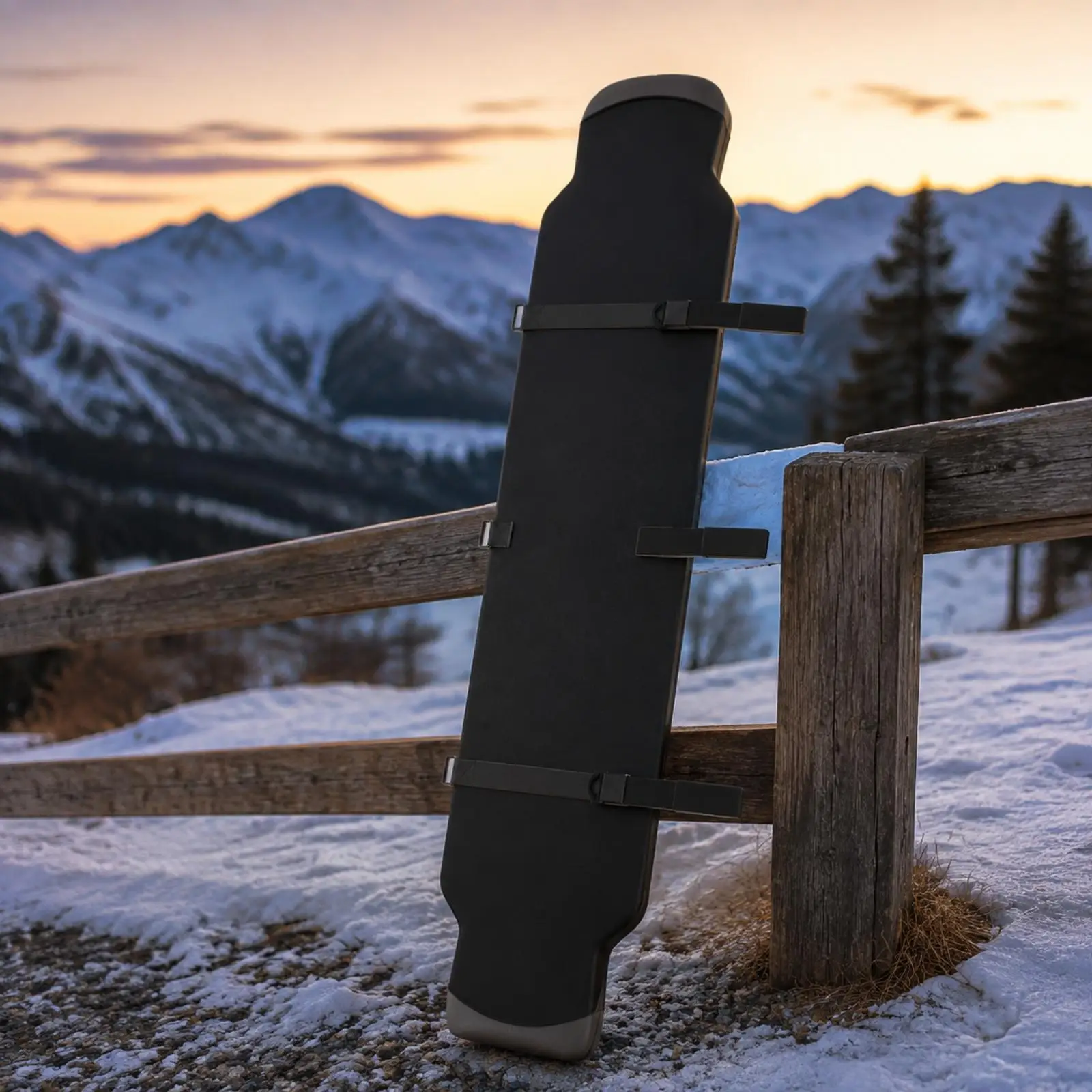 Compact Snowboard Transport Case with Reinforced SBR Material for Scuff Resistance and Easy Handling