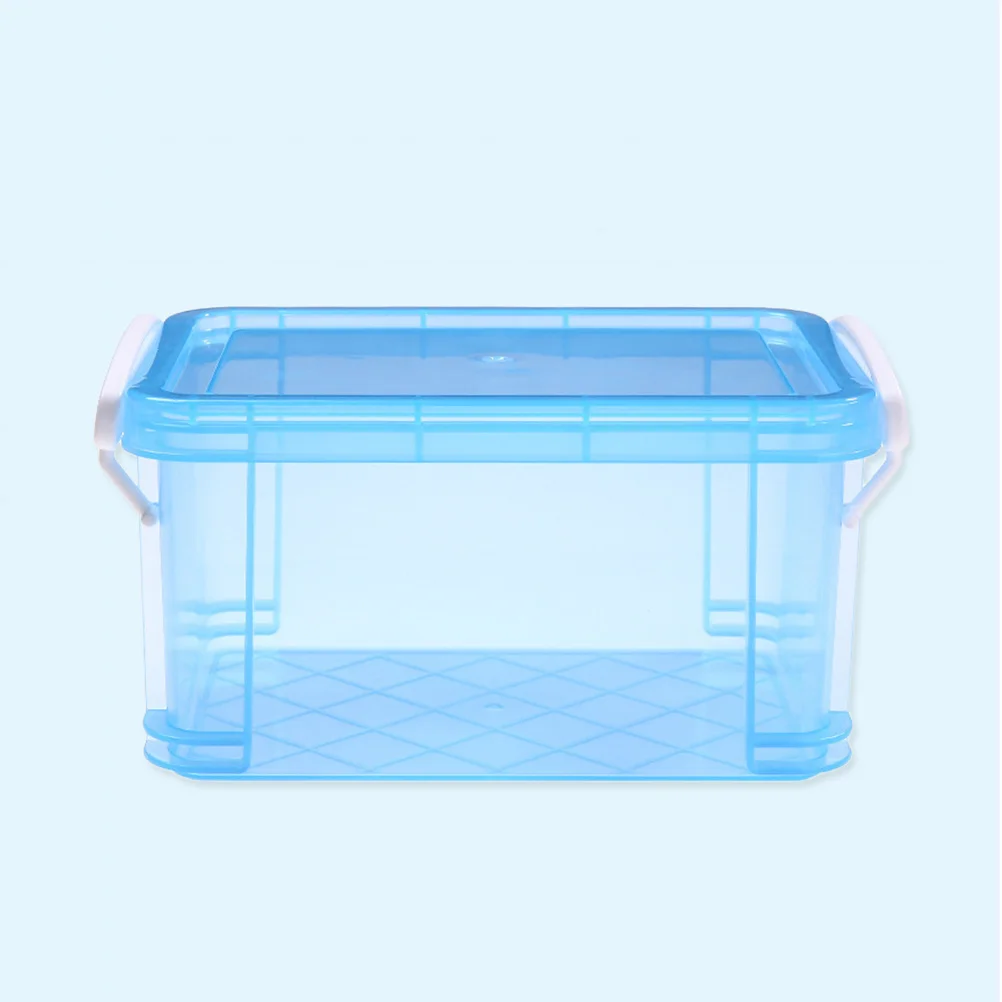 

1Pcs Storage Box Premium Plastic Transparent Lightweight Portable High Capacity Household Organizer for Home Office Outdoor Use