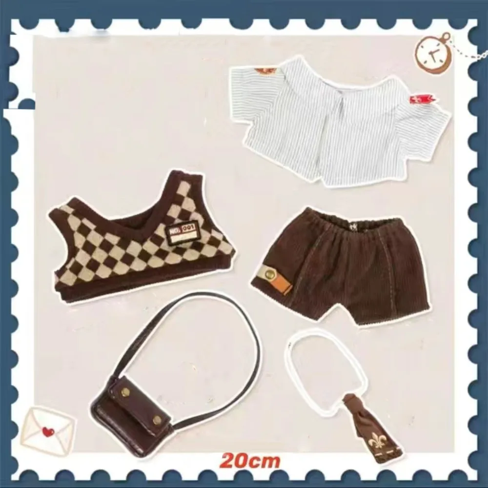 ساعي البريد القطن ملابس دمى موحدة سترة ملابس دمى سترة صغيرة لا سمة ملابس دمى إكسسوارات دمي #1