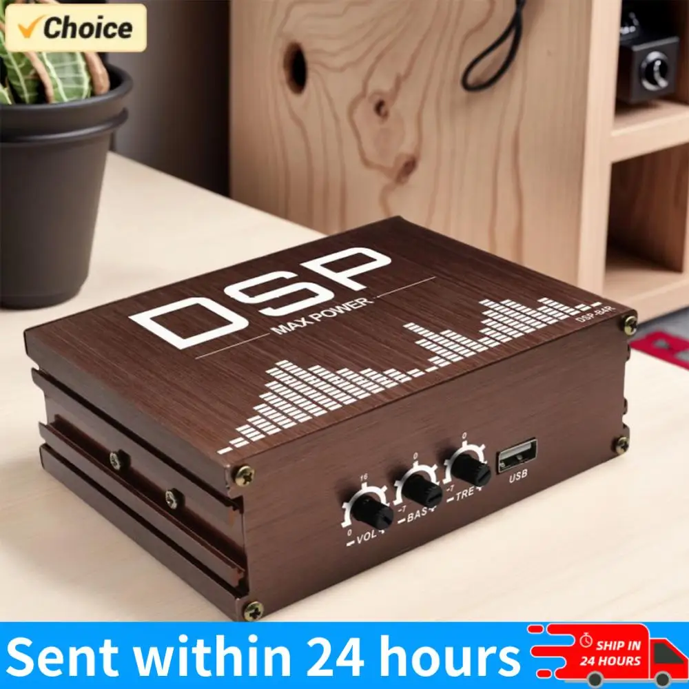 

Автомобильный цифровой аудиопроцессор DSP 4x50 Вт с поддержкой управления через приложение, усилитель звука для автомобиля