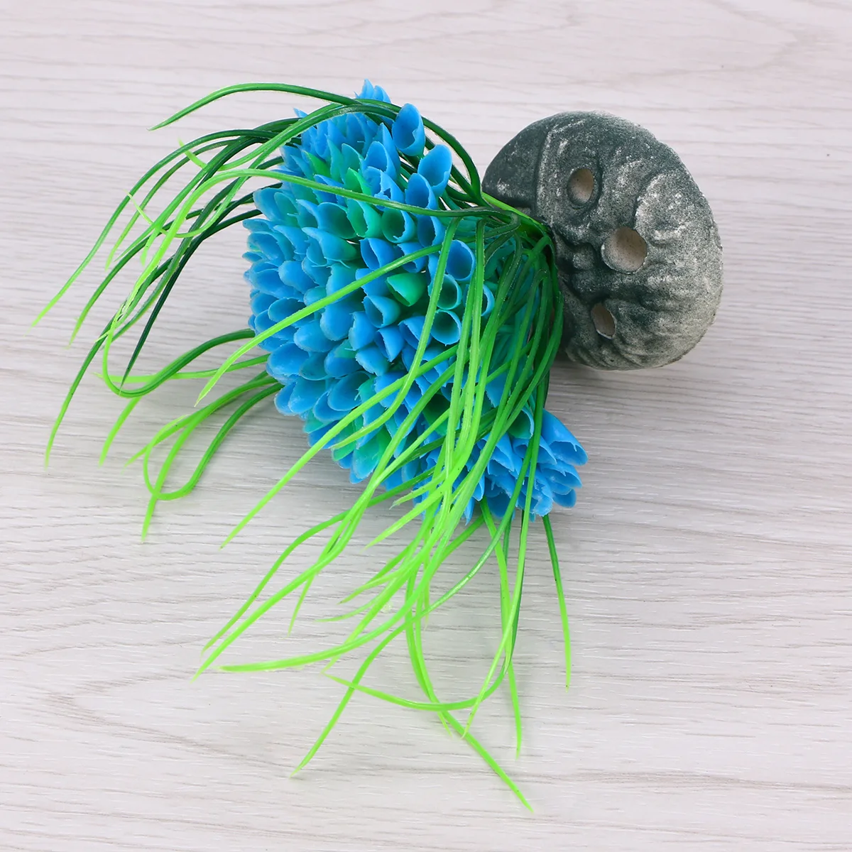 

Realistic Aquarium Plants with Base Fake Water Plants for Fish Tank Decorations Plastic Eco Friendly Blue Aquarium