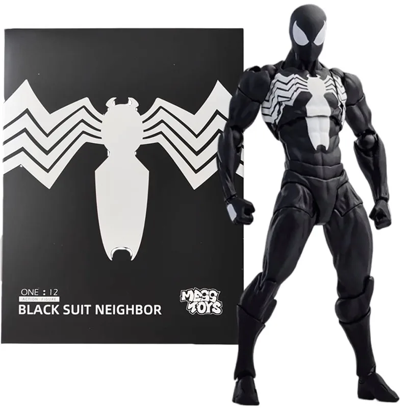 

CT Toys Black Spiderman Action Figure Mess Spider Man Figurine PVC Collection GK Statue Collection Model Ornament Gift for Kids