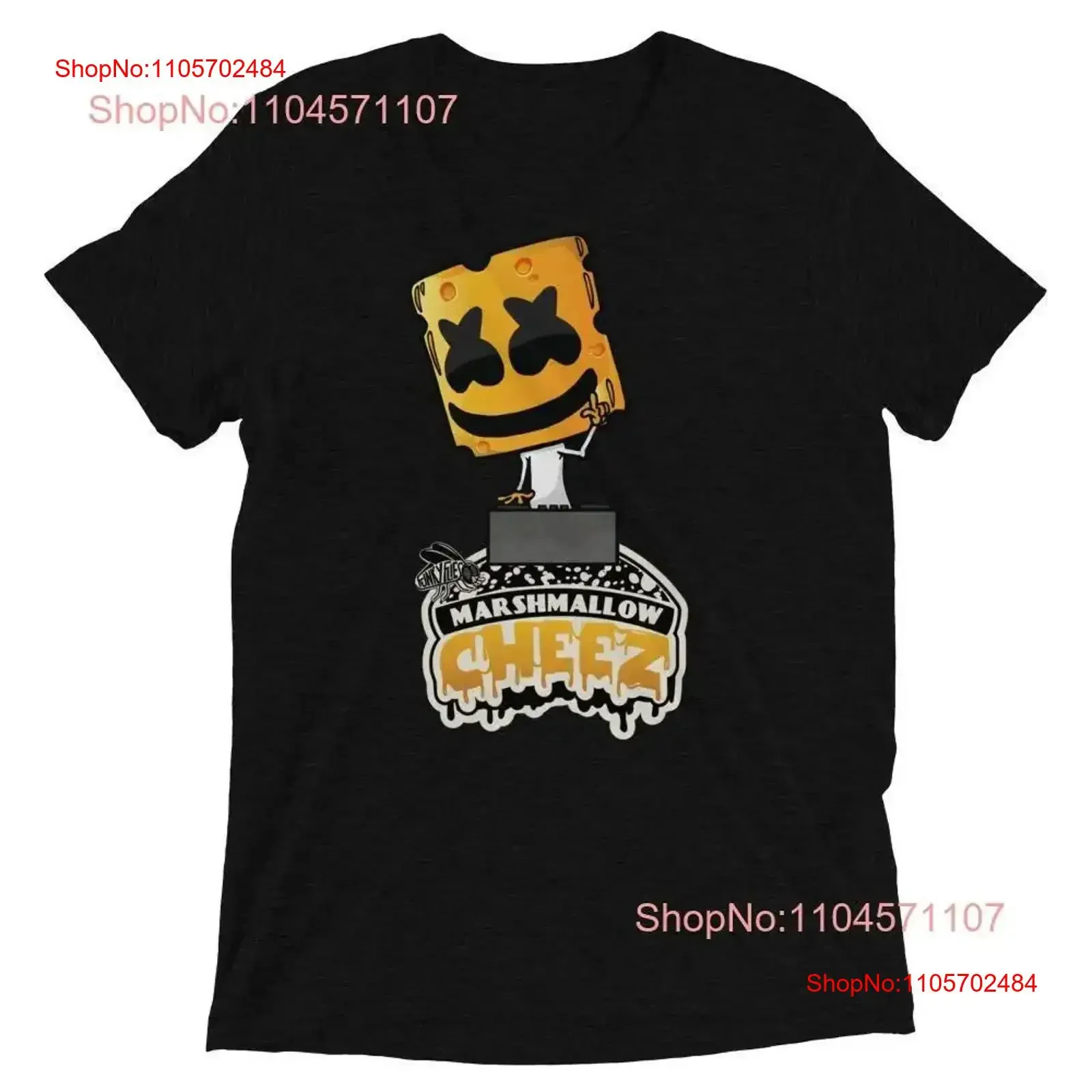 Marshmallow GRYLD CHEEZ Tri Blend T Shirt vintage Washed homme Breathable Stylish Unisex graphic fashion Versatile Casual