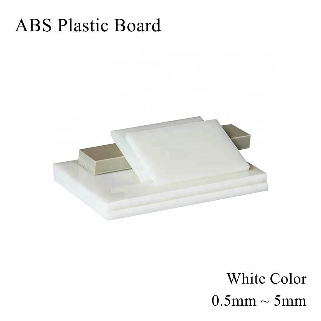 0.8mm ABS Board White Color Vacuum Forming Plastic Sheet Fireproof Flame Retardant Panel Pad Plate Laminate Diy Hand Made Model